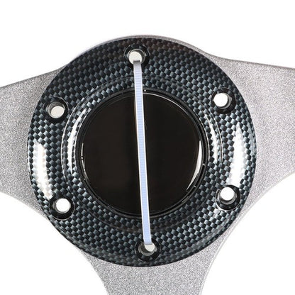 Solid Spare Golf Cart 12.5 inch Carbon Fiber Steering Wheel Fit For Yamaha EZGO Club Car