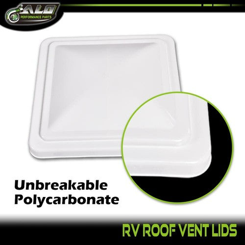 Solid Spare 2pcs White 14" x 14" Replacement Roof Vent Cover Camper RV Trailer Ventline