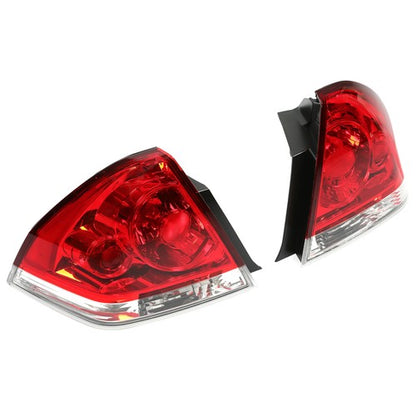 Solid Spare For Chevy Impala 2006-2013 Rear Tail Lights Brake Lamps Replacement Pair 06-13