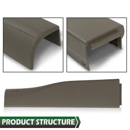 Solid Spare Fit For 2010-2016 Ford F250 F350 Flex Step Tailgate Molding Trim Cap Brown