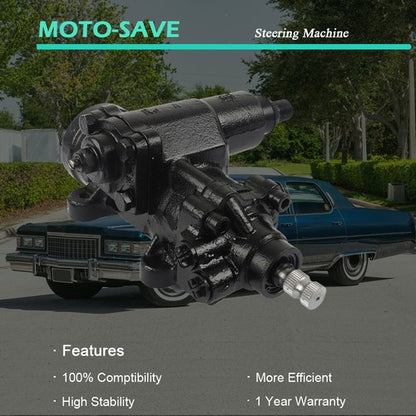 Solid Spare For 61-76 Cadillac Fleetwood DeVille New Black Power Steering Gear Box 276502