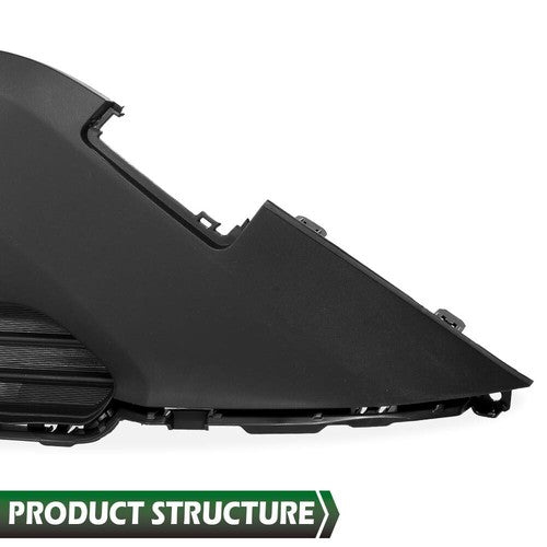Solid Spare Fit For 2019-2022 Toyota RAV4 Black Front Bumper Lower Grill Grille TO1036209