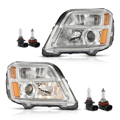 Solid Spare Fit For 2010-2015 GMC Terrain SL/SLT/SLE Halogen Headlights Assembly Left+Right