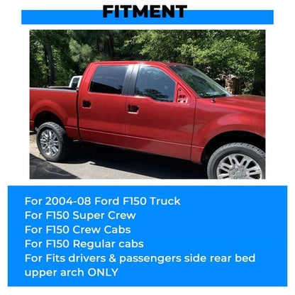Solid Spare For 2004 2005 2006-2008 Ford F150 Upper Wheel Arch Repair Panels All Models Pair