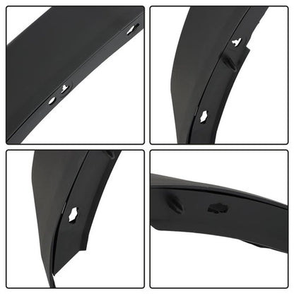 Solid Spare New Plastic Black Wide Wheel Lip Fender Flares Fit For Ford Bronco 2021-2024