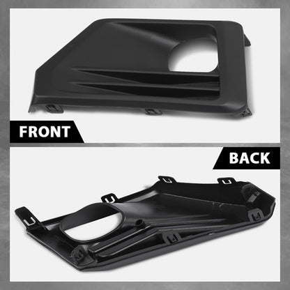 Solid Spare Front Bumper Fog Light Bezel Lamp Trim Left Side Fit For 2019-2024 Toyota RAV4