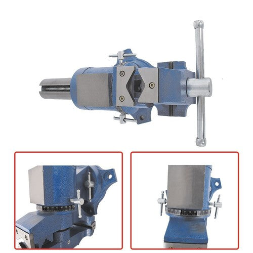 Solid Spare 5" Heavy Duty Multipurpose Vise Bench Vise Rotation Clamp on Vise 360-Degree