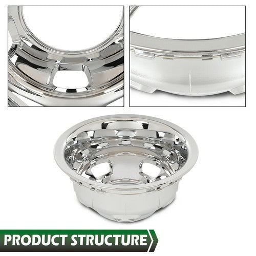 Solid Spare Fit For 03-18 DODGE RAM 3500 17" Dually Wheel Simulators Dual Skins Liner