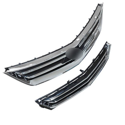 Solid Spare Grille Plastic Front Upper Lower Grille Set For Chevrolet Impala 2014-2020 New
