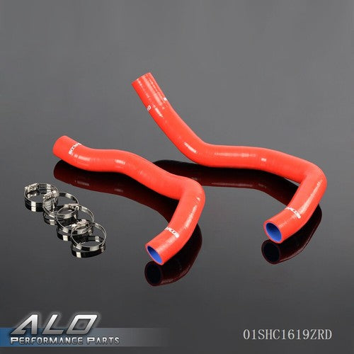 Solid Spare Fit For 1989-1994 Nissan 240SX KA24DE S13 Red Silicone Radiator Hose+Clamps Kit