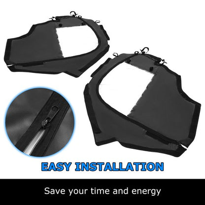Solid Spare 4PCS For Can-Am Commander 800/1000 11-20 Soft Doors & Rear Panel Cab Enclosures