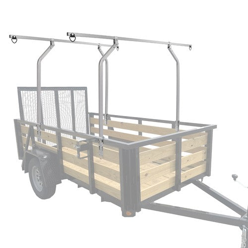 Solid Spare Universal TopTier Cross Bar System Kit For Utility Trailer w/Raised Side Rails