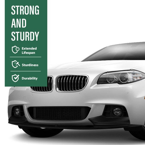 Solid Spare For 11-16 BMW F10 5 Series M Sport Bumper Front Lip Spoiler Splitter Gloss Black