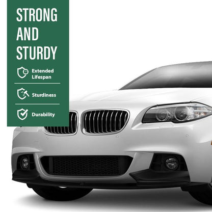 Solid Spare For 11-16 BMW F10 5 Series M Sport Bumper Front Lip Spoiler Splitter Gloss Black