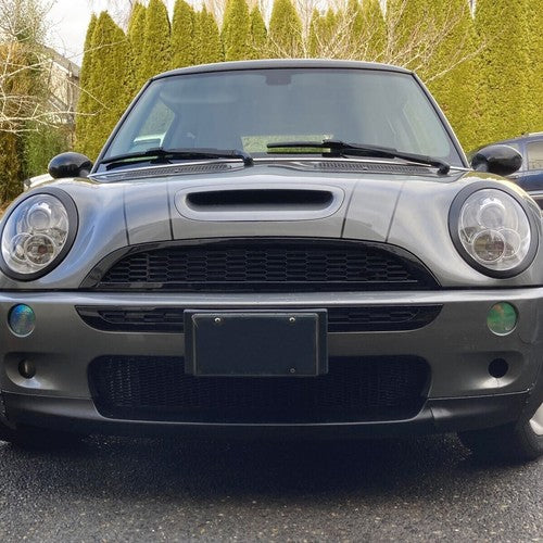 Solid Spare Honeycomb Mesh Front Grille Upper&Lower FOR 2002-06 Mini Cooper & S R50 R52 R53
