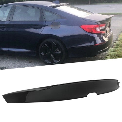Solid Spare FOR 2018-2021 2022 HONDA ACCORD GlOSSY BLACK DUCK TAIL DUCKBILL TRUNK SPOILER