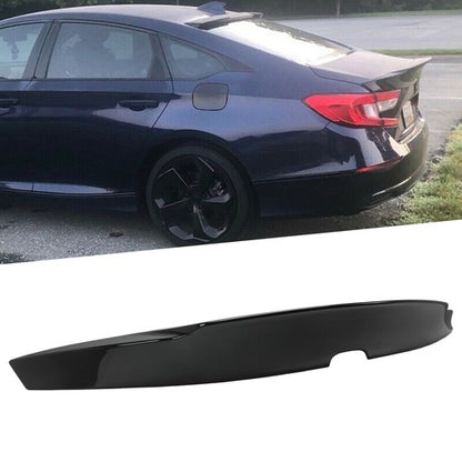 Solid Spare FOR 2018-2021 2022 HONDA ACCORD GlOSSY BLACK DUCK TAIL DUCKBILL TRUNK SPOILER