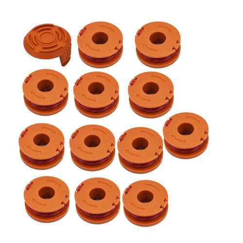 Solid Spare Replacement Spool Line String Trimmer For Worx WG150 151 152 153 154 US 12 Pack