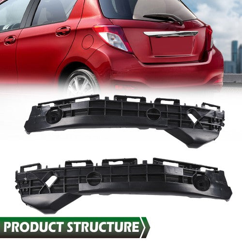 Solid Spare New Fit For 2012 2013 2014 Toyota Yaris Rear Bumper Bracket Left+Right Pair Set