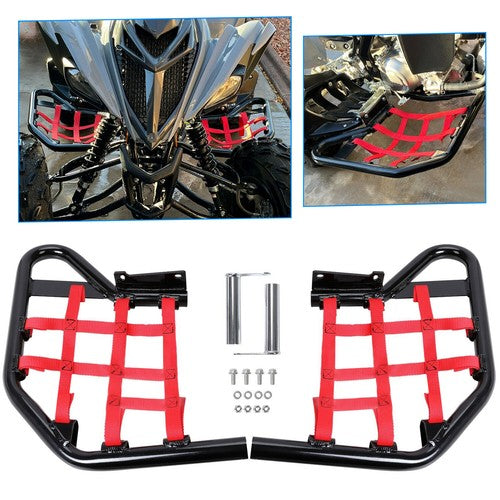 Solid Spare Nerf Bars Side Steps Heel Guards For Yamaha Raptor 700 700R YFM700R All Years
