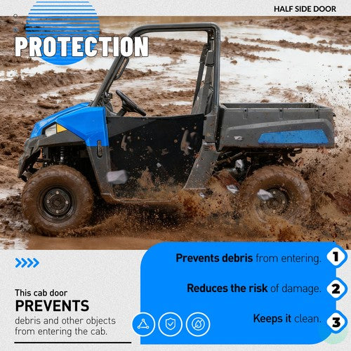Solid Spare New Aluminum For Polaris Ranger 500 570 EV ETX Mid Size 2015-2022 Half Door Kit