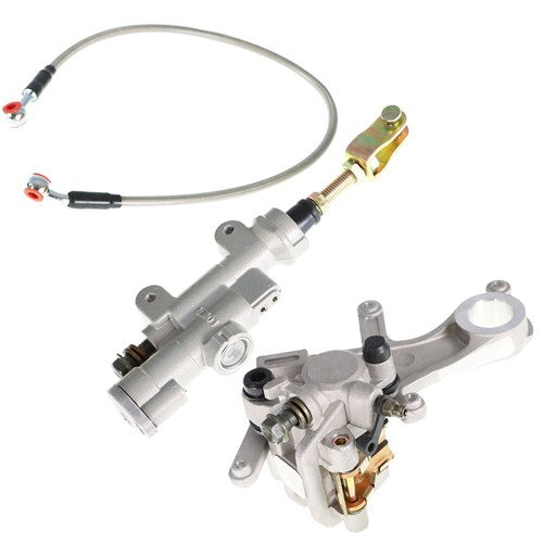 Solid Spare Rear Brake Master Cylinder &Brake Caliper &Hose Assembly For Honda CRF450 CRF250