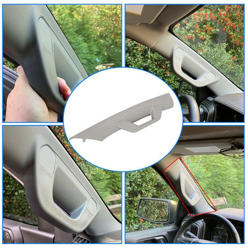 Solid Spare For 14-19 18 Chevy Silverado GMC Sierra Gray Left Driver A Pillar Assist Handle