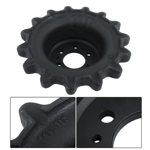 Solid Spare Sprocket 7165111 For Bobcat T190 T180 T140 With 6 Large Bolt Holes 15 Tooth