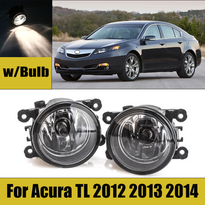 For Acura TL 2012 2013 2014 Front Bumper Fog Light Driving Lamp Replacement PAIR