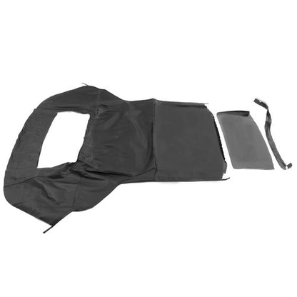 Solid Spare Black Soft Top with Plastic Window FOR 1983-90 1993 Ford Mustang Convertible 2DR