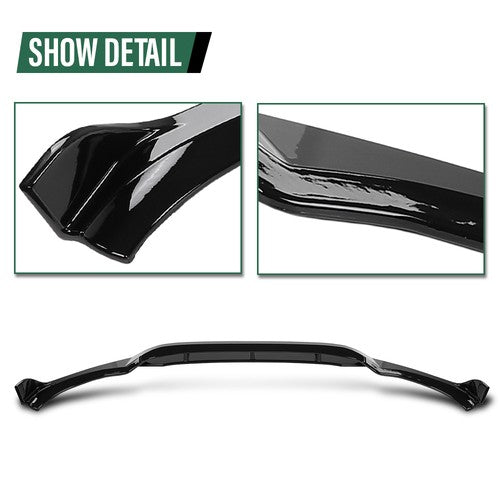 Solid Spare Fit For 18-21 BMW X3 G01 X4 G02 M-Sport Bumper Front Lip Splitter Glossy Black