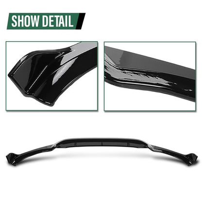Solid Spare Fit For 18-21 BMW X3 G01 X4 G02 M-Sport Bumper Front Lip Splitter Glossy Black