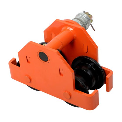 Solid Spare Push Beam Trolley Manual Trolley 2200 lbs/1 Ton Load 2.5"-8" Adjustable