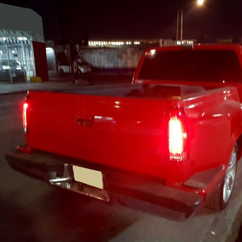 Solid Spare Red Pair Tail Lights lamp LED For 1988-1998 Chevy Chevrolet K1500 GMC C1500