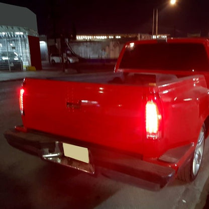 Solid Spare Red Pair Tail Lights lamp LED For 1988-1998 Chevy Chevrolet K1500 GMC C1500
