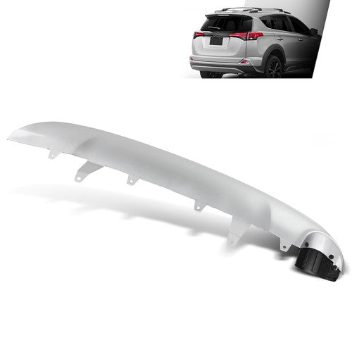 Solid Spare Valance Fit For 2016-2018 Toyota RAV4 Bumper Guard Plastic Silver Rear Lower