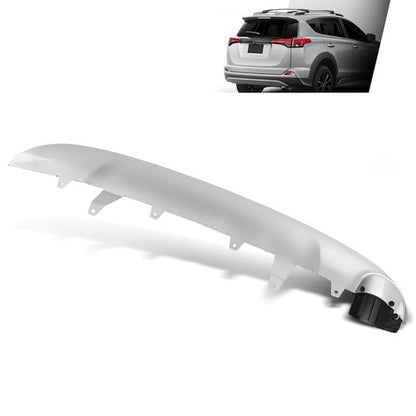 Solid Spare Valance Fit For 2016-2018 Toyota RAV4 Bumper Guard Plastic Silver Rear Lower