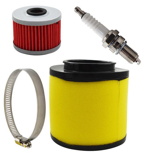 Solid Spare Air Oil Filter & Spark Plug For Honda Foreman 450 TRX450ES 4x4 ES 1999-2001