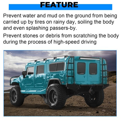 Solid Spare 8Pcs Fender Flares overfender W/ hardware For Hummer H1 /Humvee /HMMWV