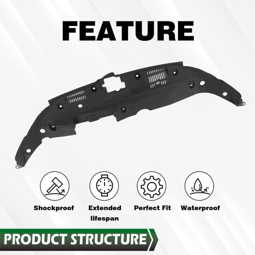 Solid Spare Radiator Support Cover Fit For 2014-2018 Toyota Highlander 2015 2016 2017