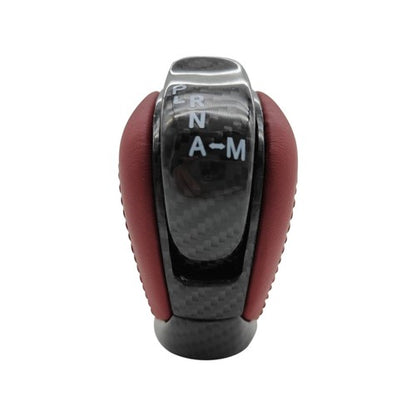 Fit 2009-2020 2021 Nissan GTR R35 Red Leather Carbon Fiber Shift Knob 3491080B0A