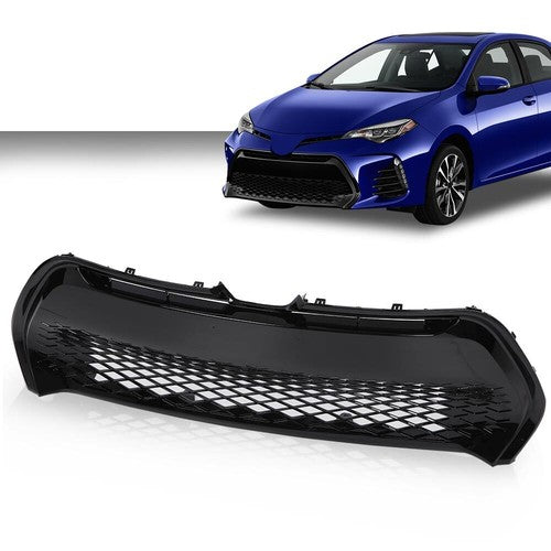 Solid Spare Front Bumper Lower Grille Grill Fit For 2017 2018 2019 Toyota Corolla SE XSE