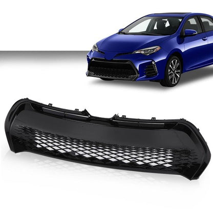 Solid Spare Front Bumper Lower Grille Grill Fit For 2017 2018 2019 Toyota Corolla SE XSE
