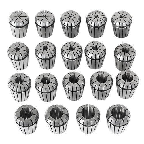 Solid Spare 19PCS ER32 2mm-20mm Spring Collet Set for CNC Workholding Engraving & milling