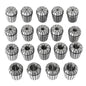 Solid Spare 19PCS ER32 2mm-20mm Spring Collet Set for CNC Workholding Engraving & milling