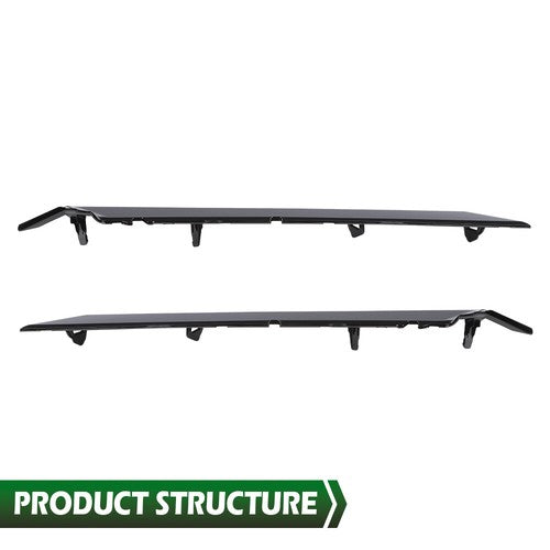 Solid Spare Fit For 18-22 Toyota Camry SE/XSE Front Bumper Headlight Trim Molding Pair