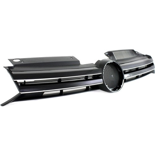 For 2010 2011-2014 VW Volkswagen Golf MK6 GTI Jetta Sportwagen Upper Black Grill