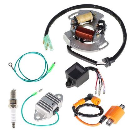 Solid Spare Ignition Coil Spark Plug CDI Regulator&Stator For Yamaha Blaster YFS200 1997-01