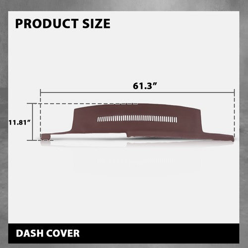 Solid Spare Dash Cover Cap Roll Up Red Fit For 88-94 Chevy GMC C/K 1500 2500 3500 Blazer