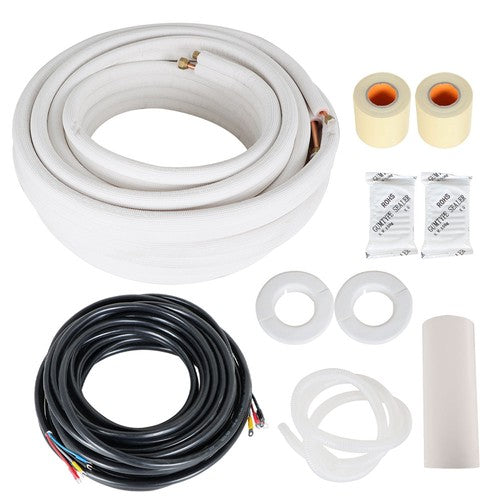 Solid Spare Install Kit For Mini Split Heat Pump Systems 1/4" - 3/8" Dia. 50 Feet New